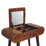 Mini Round Chestnut Fold Vanity IN3286