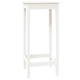 Bar Table White 50x50x110 cm Solid Wood Pine 833264