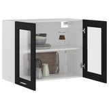 Hanging Glass Cabinet Lyon Black 80x31x60 cm Engineered Wood 802530