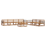 Outdoor Sofa Set 8 pcs Natural Solid Acacia Wood 3367307