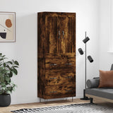 Highboard Smoked Oak 69,5x34x180 cm Engineered Wood 3199782