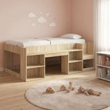 Kids'Bed Frame with Storage Sonoma Oak 90 x 200 cm 3422605