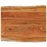 Table Top 110x80x3.8 cm Rectangular Solid Wood Acacia Live Edge 370653