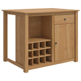 Kitchen Trolley PANAMA 2 pcs Honey Wax 112 x 77 x 90 cm 3425392