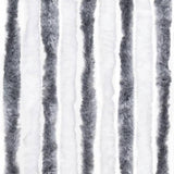 Insect Curtain Grey and White 90x220 cm Chenille 241224