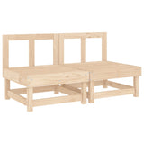 Garden Middle Sofas 2 pcs Solid Wood Pine 825401