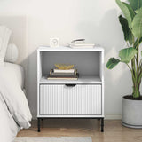 Bedside Cabinet White 49 x 36 x 61 cm Engineered wood 883474