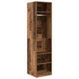 Wardrobe with Shelf Old Wood 50 x 50 x 200 cm Engineered Wood 875009