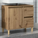 Sink Cabinet Artisan Oak 65x33x60 cm Engineered Wood 857121