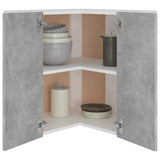 Hanging Corner Cabinet Lyon Concrete Grey 57x57x60 cm Engineered Wood 806394