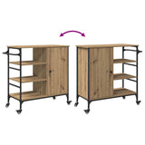 Kitchen Trolley Artisan Oak 87.5 x 39 x 84.5 cm Engineered Wood 871664