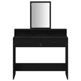 Dressing Table Black Oak 100 x 41 x 140 cm Engineered Wood 865146