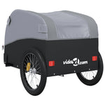 ZNTS Bike Trailer Black and Grey 45 kg Iron 94154