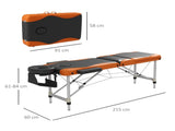 Foldable Massage Bed Portable Table, 3-Section Aluminium Foldable Beauty Couch, Professional Salon T3398P330357