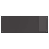 Kitchen Backsplash Dark Grey 110 x 40 cm Tempered Glass 42001310