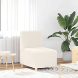 Modular Sofa Unit Armless 3 pcs Cream 55 x 74 x 82 cm 3399828