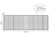 Gabion with 3.5 mm Wire and 5x10 cm Mesh 450x30x200 cm 3462771