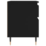Bedside Cabinets 2 pcs Black 40x35x50 cm Engineered Wood 830655