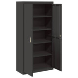 Storage Cabinet Black 90 x 40 x 180 cm Steel 3406166