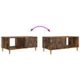 Coffee Table Smoked Oak 90 x 50 x 40 cm Engineered Wood 894730
