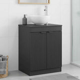 Bathroom Cabinet Black 54 x 41 x 70 cm Engineered Wood 890149