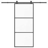 Sliding Door with Hardware Set 90x205 cm ESG Glass&Aluminium 3332807