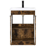 Bathroom Furniture Set Smoked Oak 78.5 x 37.5 x 81 cm 3404159