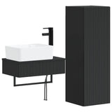 Bathroom Furniture Set 2 pcs Black 33 x 34.5 x 100 cm 3406104