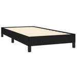 ZNTS Bed Frame without Mattress Black 90x190 cm Single Single Fabric 349823