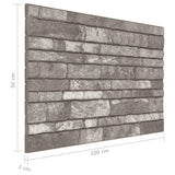 3D Wall Panels with Dark Grey Brick Design 10 pcs EPS 149584