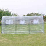 Greenhouse Transparent PVC, Powder-Coated Steel Large Portable 40785