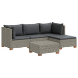 5 pcs Rattan Lounge Set with Cushions GENDT Natural Rattan 3429849