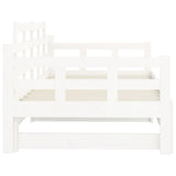 Pull-out Day Bed without Mattress White 2x cm 820353