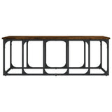 Coffee Table Smoked Oak 100x50x35.5 cm Engineered Wood 833380