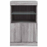 Sideboard with LED Lights Grey Sonoma 41x37x67 cm 836684