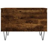 Coffee Tables 2 pcs Smoked Oak 50x46x35 cm Engineered Wood 830871