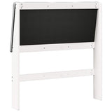 Upholstered Headboard Light Grey 90 cm Solid Pine Wood 879308