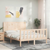 Bed Frame without Mattress 140x200 cm Solid Wood Pine 3192621