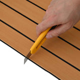 Boat Mat Brown with Black Lines 240 x 90 x 0.5 cm EVA 42008460
