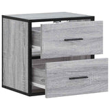 ZNTS Wall-mounted Bedside Cabinet Grey Sonoma 40x31x39.5 cm 848730