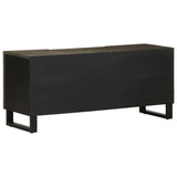 TV Cabinet Black 105x33x46 cm Solid Wood Mango 4017684