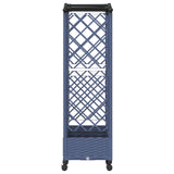 Raised Bed with Trellis and Roof Grey 163 x 40 x 129 cm PP 3423106