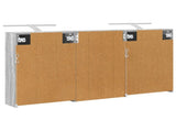 Bathroom Cabinet Set 3 pcs 126 x 16 x 62.5 cm Engineered wood 3403837