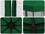 Garden Gazebo with Sidewalls 3 x 3 m Green Polyester and Steel 900341