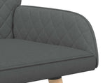 2 Seater Sofa with Solid Wood Legs 2-Seater Dark Grey 42051031