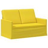 Sofa Set 2 pcs Light Yellow Fabric 3433143