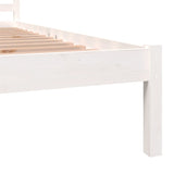 Bed Frame without Mattress 75x190cm White Small Single 810391