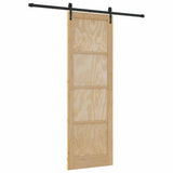 Sliding Door Other ORKDAL Natural and black 78 x 232 cm 3333726