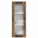 Wall Glass Cabinet LUCCA Old Wood 40 x 31 x 100 cm 885103