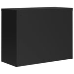 ZNTS File Cabinet Black 90x40x110 cm Steel 3188322